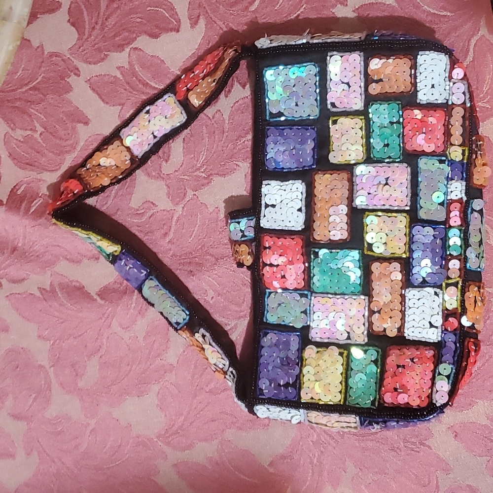 Bloomingdales Sequin handbag